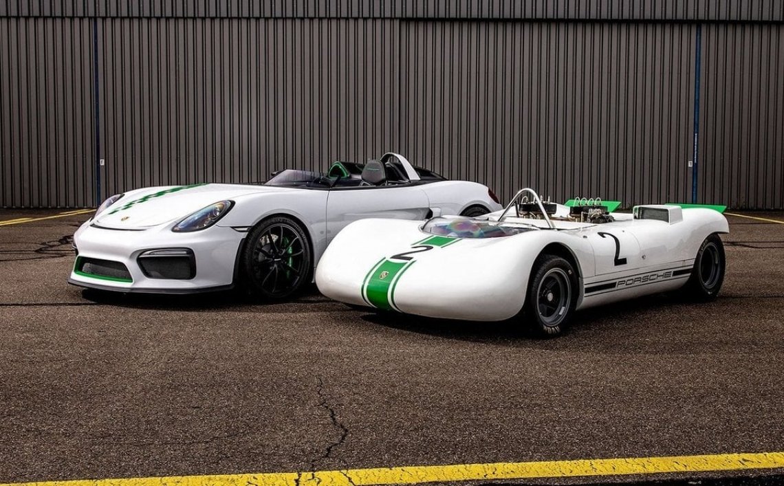 Porsche Boxster Bergspyder i Porsche 909 Bergspyder