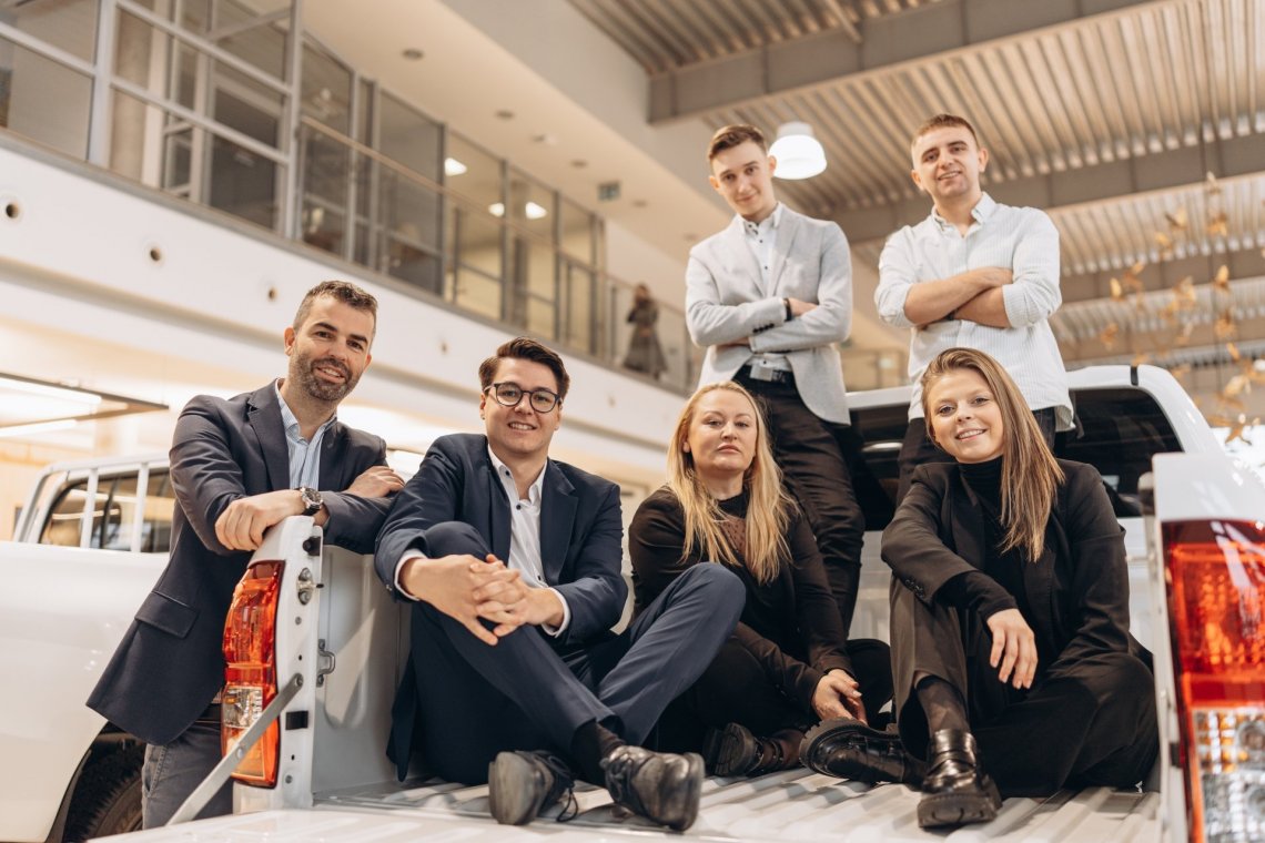 Od lewej: Witek Talarczyk, Krzysztof Różański, Magda Stefaniak, Kuba Kaprykowski, Kamil Dollicher, Maria Bońkowska.